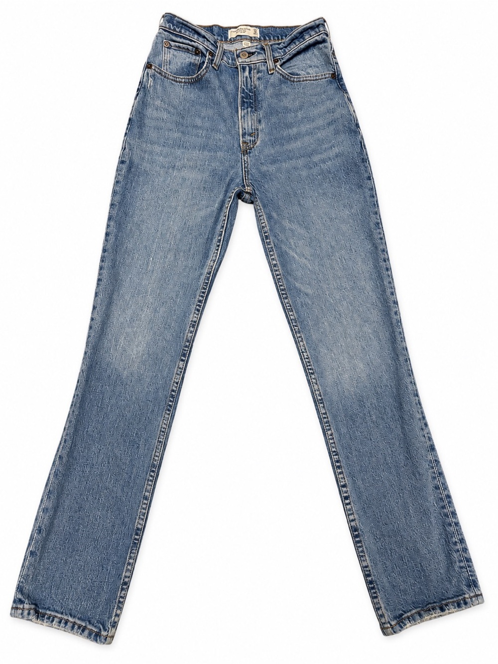 Abercrombie & Fitch Curve Love Ultra High Rise 90s Straight Jean